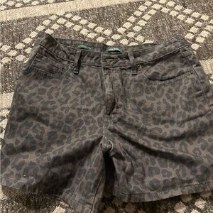 Wild Fable Leopard Print Jean Shorts